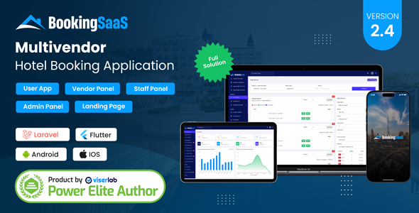 BookingSaaS - Complete MultiVendor Hotel Booking Application SAAS