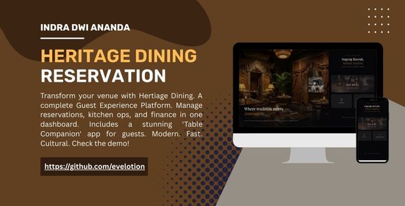 Heritage Dining - Restaurant Reservation & Guest Experience Platform (Next.js 16)