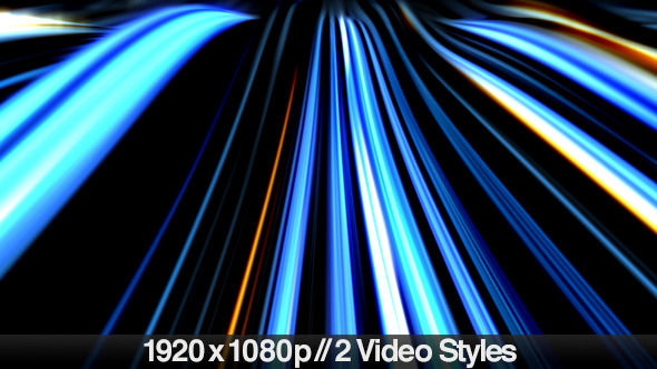Abstract Neon Wave Lines on Dark Background