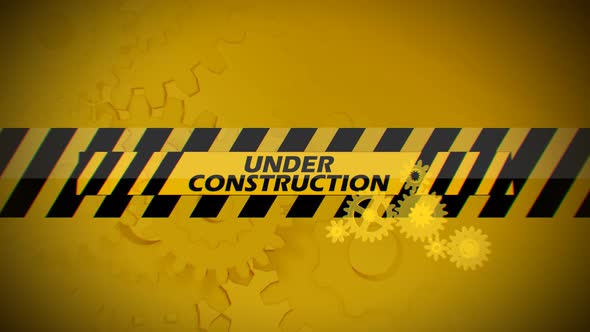 Under Construction Concept Background 4K