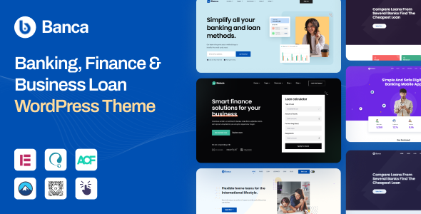 Banca - Banking, Finance & Business Loan WordPress Theme