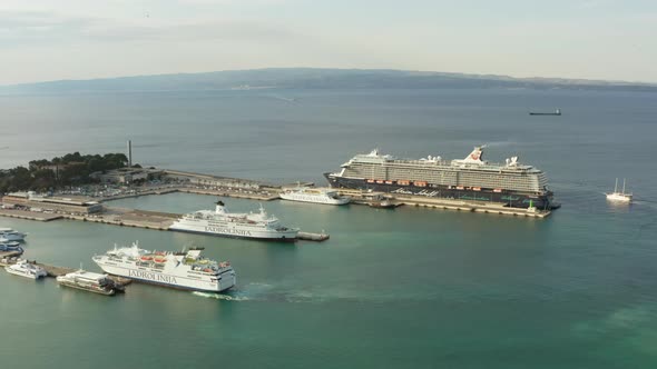 Aerial View Split Croatia