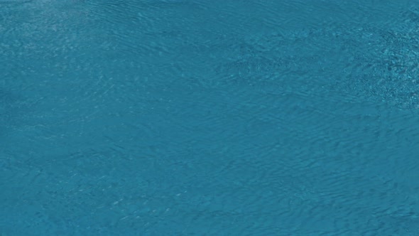 Blue Swimming Pool Rippled Water