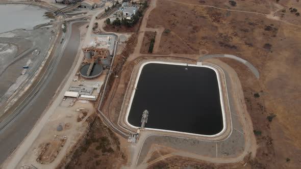Water Supply Treatment Facility in Monte Perreiro, Portugal - Aerial View