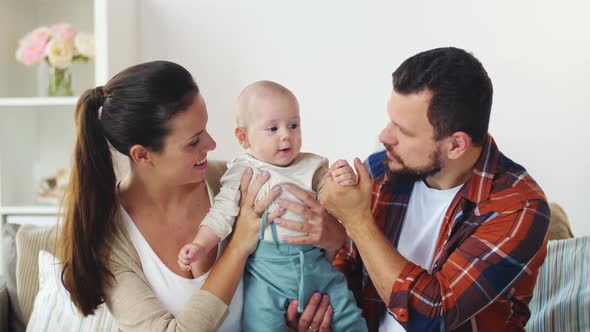 Happy Family with Baby at Home 25