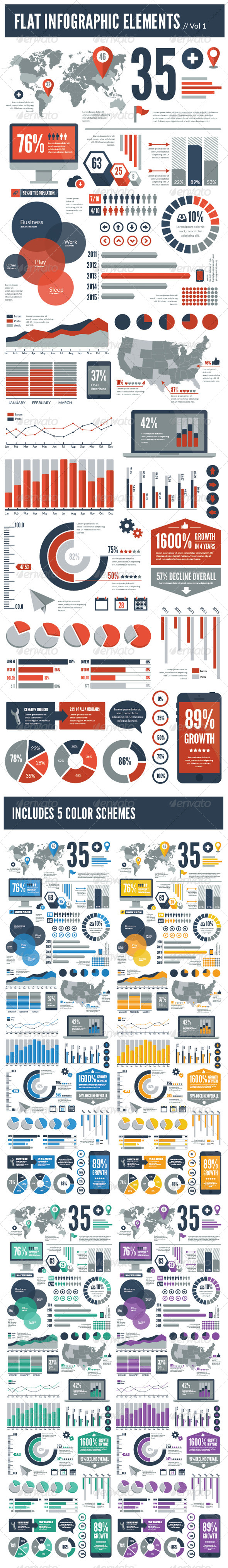 Infographic Templates from GraphicRiver