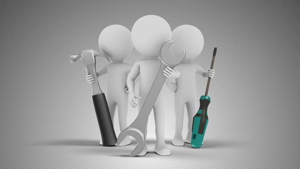 3D Man Engineers 01 With Alpha alt