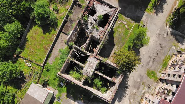 Destroyed and Abandoned Buildings in the Mountains