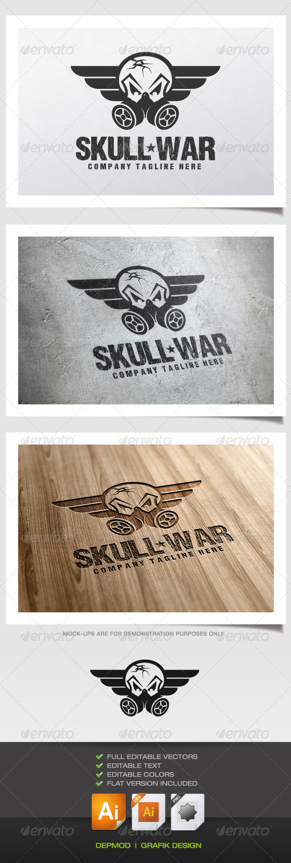 Skull War Logo