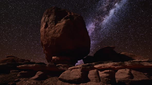 Amazing Milky Way Over Monument Valley