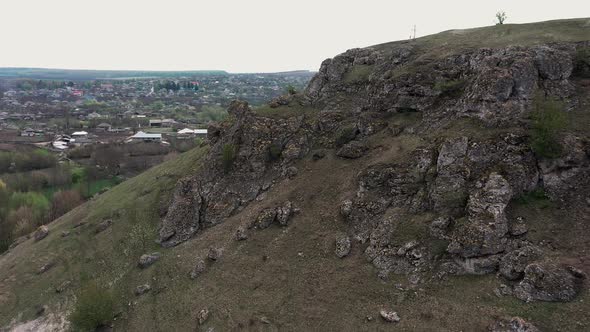 Gorge Between Two Toltres Near the Trinca Village Moldova