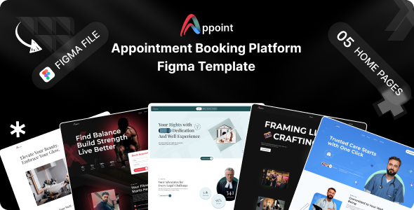 Appoint- Multipurpose Appointment Booking Platform Figma Template