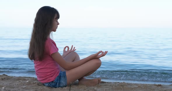 Teen Yoga Training on the Beach