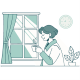 Morning Coffee by Window Cozy Home Routine - GraphicRiver Item for Sale