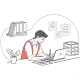 Focused Business Person Working at Desk - GraphicRiver Item for Sale