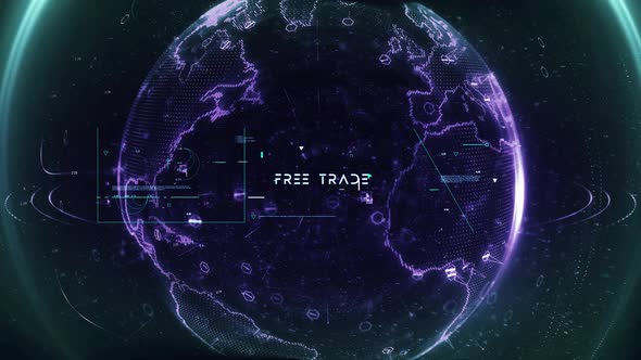 Digital Data Particle Earth Free Trade