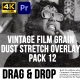 Vintage Film Grain Dust & Stretch Overlays Pack Premiere Pro - VideoHive Item for Sale