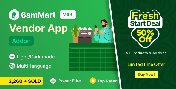 6amMart - Vendor App