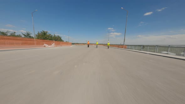 Bridge Under Construction Near River