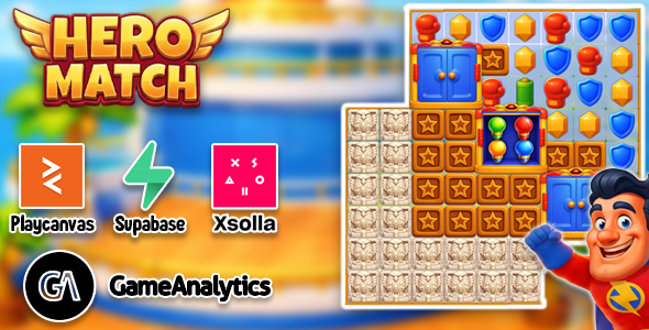Hero Match - HTML5 Game + Level Editor | Playcanvas