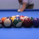 A man strikes the balls in American billiards. Sports game in slow motion - VideoHive Item for Sale