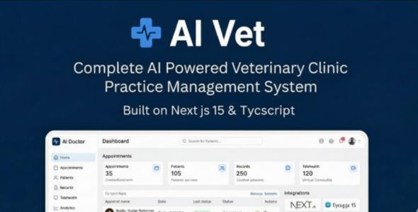 AI Vet - AI Powered Veterinary Clinic Management System | Appointment, Treatment & Billing
