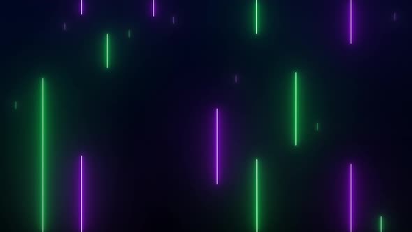 Neon lights effect background. 4K video seamless pattern looping.