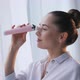 Girl Uses Face Pore Vacuum Cleaner - VideoHive Item for Sale