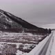 Frozen road in an isolated valley filmed with drone -  Toundra landscape - VideoHive Item for Sale