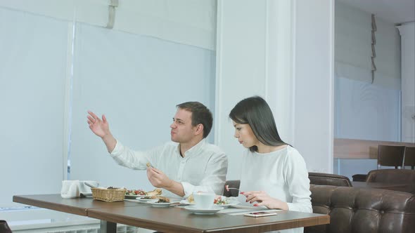 Young Couple Not Liking Their Food and Asking Waiter To Take It Away