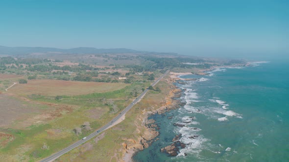 California Coast Aerial 4K