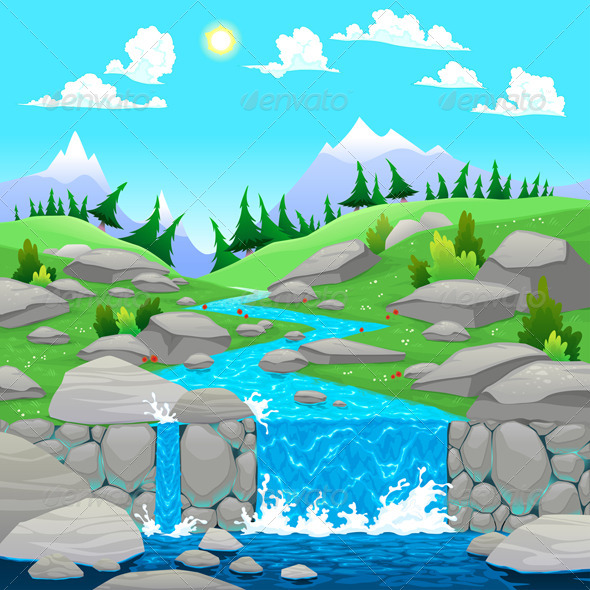 Cartoon Rivers - Find & download free graphic resources for cartoon