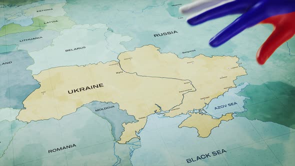 Animation of the Russian Occupation of Ukraine