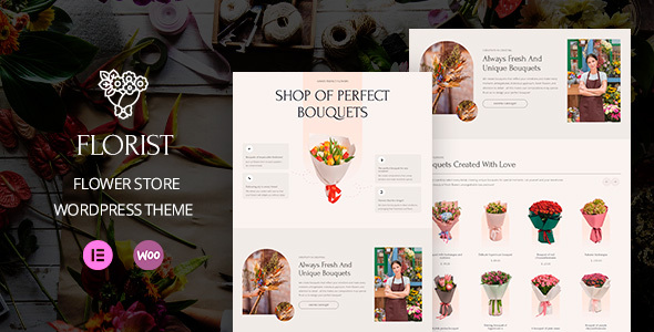Florist - Flower Store WordPress Theme