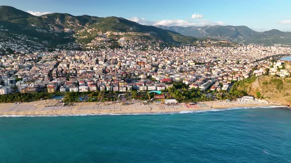 Summer Cleopatra Beach aerial view 4 K