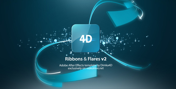 Ribbons & Flares Logo Reveal v2