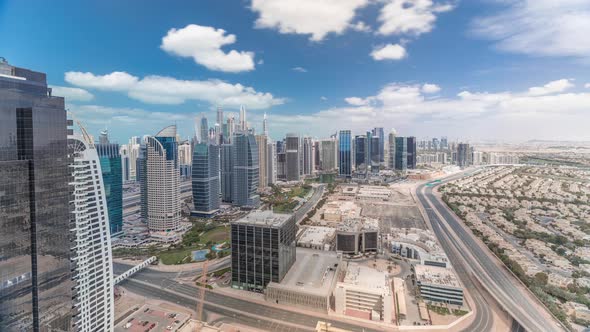 Residential Apartments and Offices in Jumeirah Lake Towers District Timelapse in Dubai