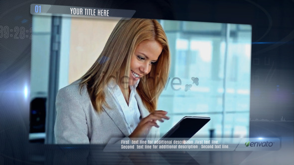 Holographic corporate presentation.