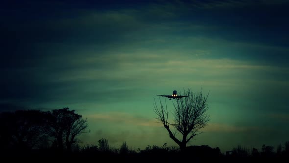 Airplane Landing At Airport 2 