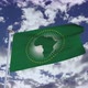 African Union Flag With Sky 4k - VideoHive Item for Sale