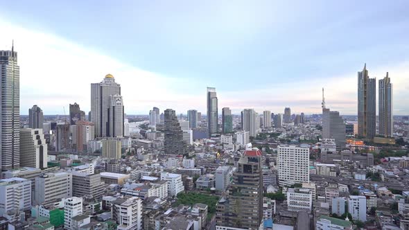 Beautiful building architecture around Bangkok city in Thailand