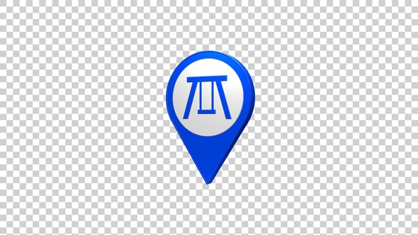 Playground Map Pin Location Icon