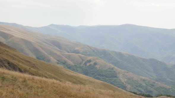 Endless mountain ranges and beautiful nature of Stara planina  4K 2160p 30fps UltraHD footage - Vall