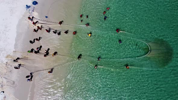 Famous artisanal fishing at Arraial do Cabo coast city Rio de Janeiro Brazil.