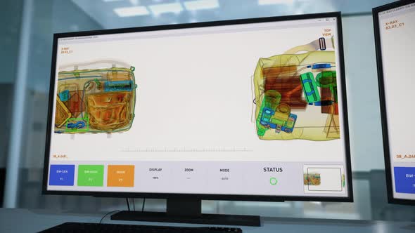 Departures X-ray Device For Tourist Luggage Control Discovers Illegal Alcohol alt