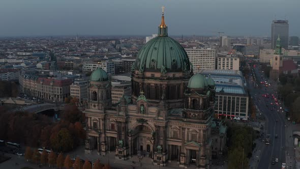 Slide and Pan Footage of Berliner Dom