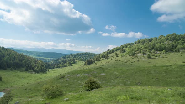 Time Lapse Of Mountain Landscape