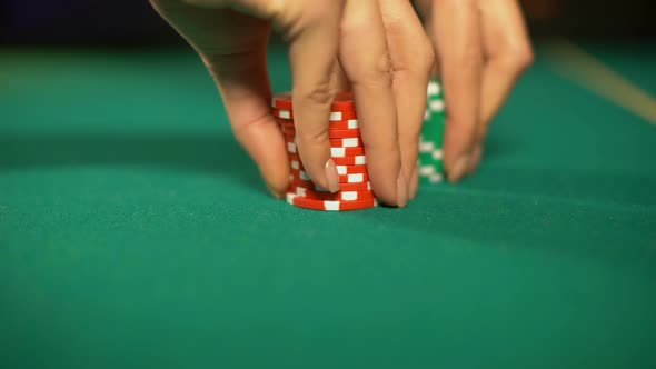 Professional Poker Players Making Bets on Sport Tournament, Winning Strategy