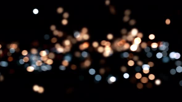 Super Slow Motion Shot of Abstract Bokeh Background at 1000Fps.