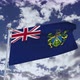 Pitcairn Islands Flag With Sky 4k - VideoHive Item for Sale